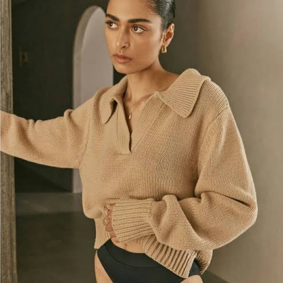 DISSH Sweaters - DISSH Women's Colbie Camel V-Neck Sweater